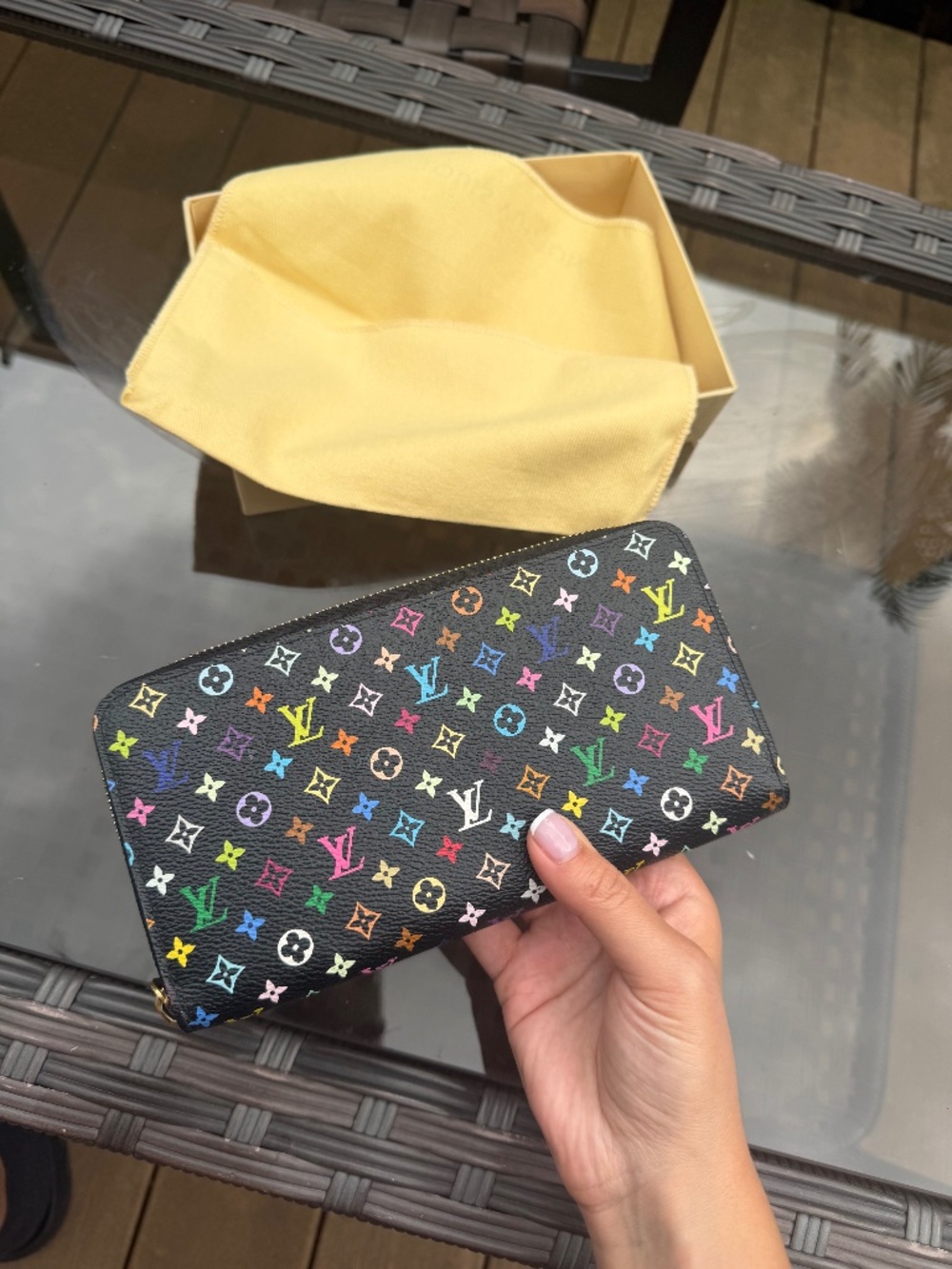 LOUIS VUITTON ZIPPY in black - Picture 1 of 3